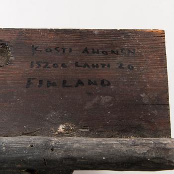 KOSTI AHONEN, sculpture, wood, signed.