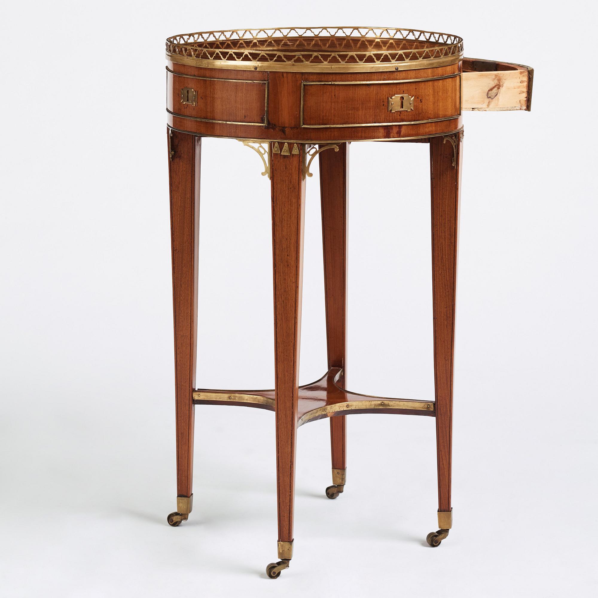 Bord, tillskrivet Carl Diedric Fick (mästare 1776-1806 i Stockholm), Sengustavianskt.
