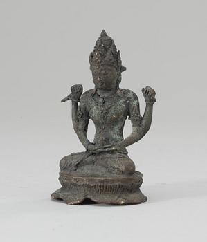 A Javanese bronze Bodhisattva, circa AD 900-1000.