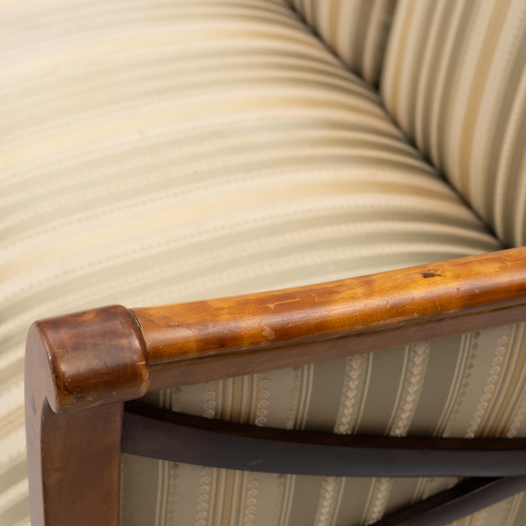Carl Malmsten, a Swedish Grace sofa, Svenska Möbelfabrikerna, Bodafors, 1920s.