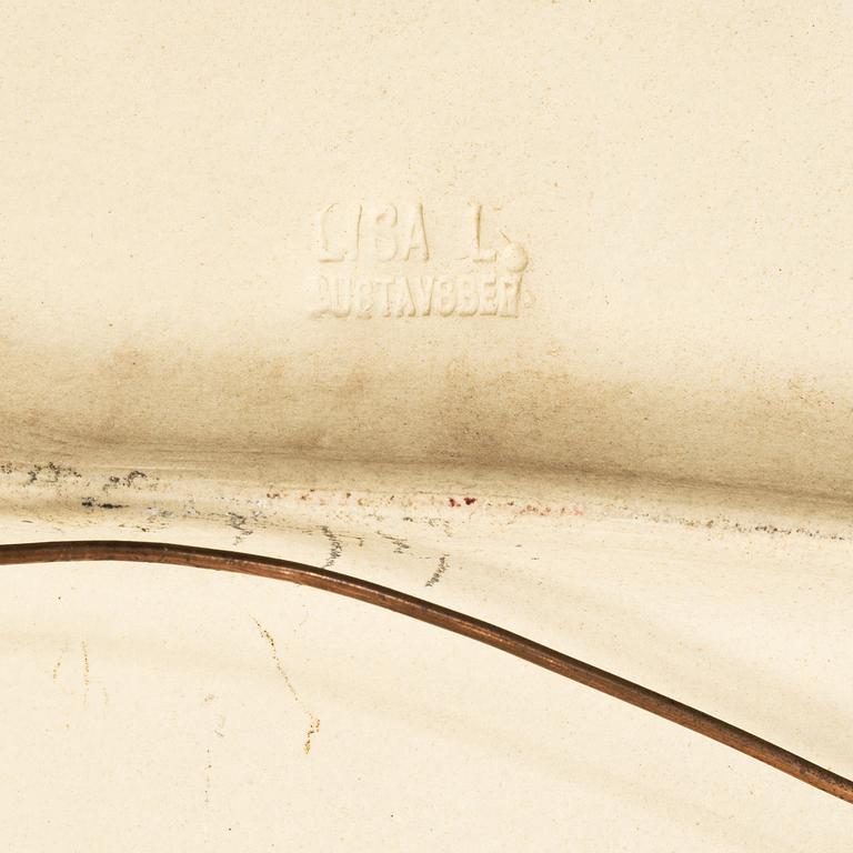 Lisa Larson, a 'Dubbelfasan' ceramic wall plaque, Gustavsberg.