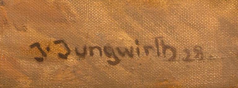 Joseph Jungwirth, olja på duk, signerad J Jungwirth.