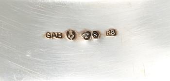 FAT, 2 st, silver, GAB, Stockholm, 1931 och 1928, vikt 543 gram.