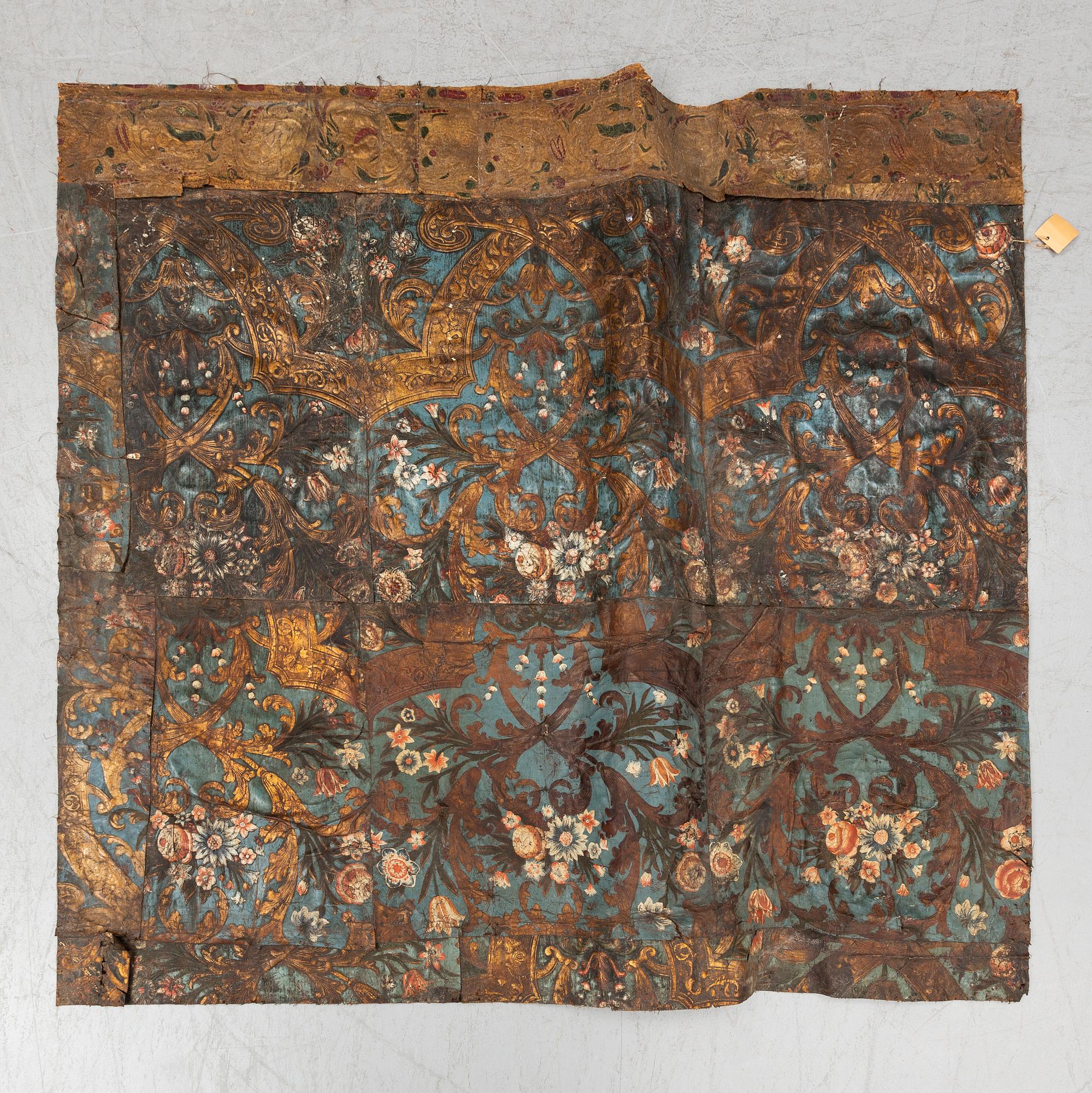TAPET /GYLLENLÄDER, Holland, 1700-talets början.
