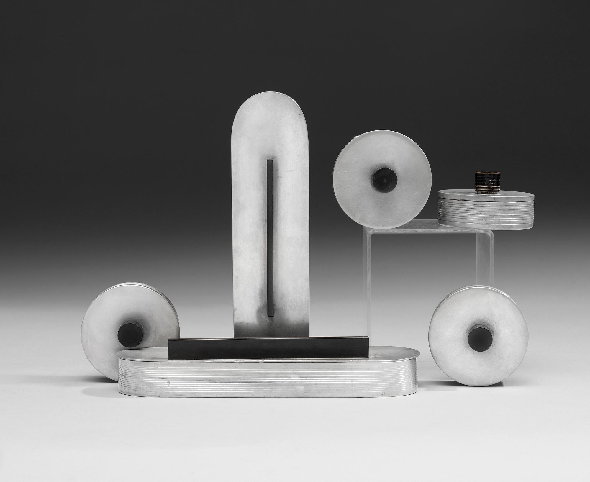 A set of six pewter boxes, Guldsmedsaktiebolaget (GAB), Stockholm 1934.