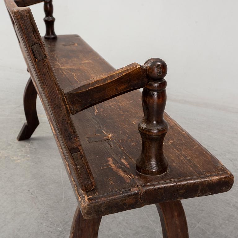 VÄNDBÄNK, allmoge, 1800-tal.