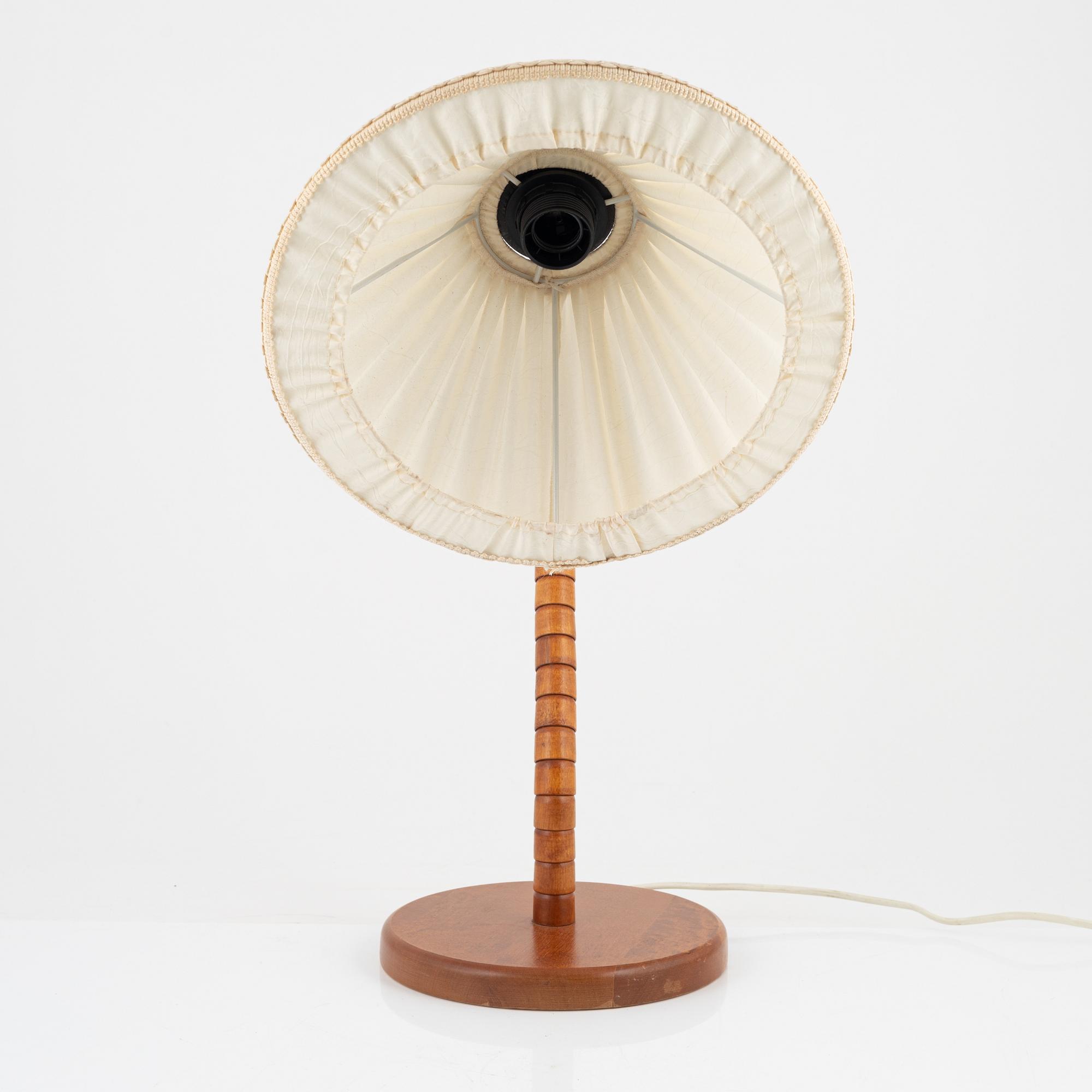A beech table light, Markslöjd, later part of the 20th Century.
