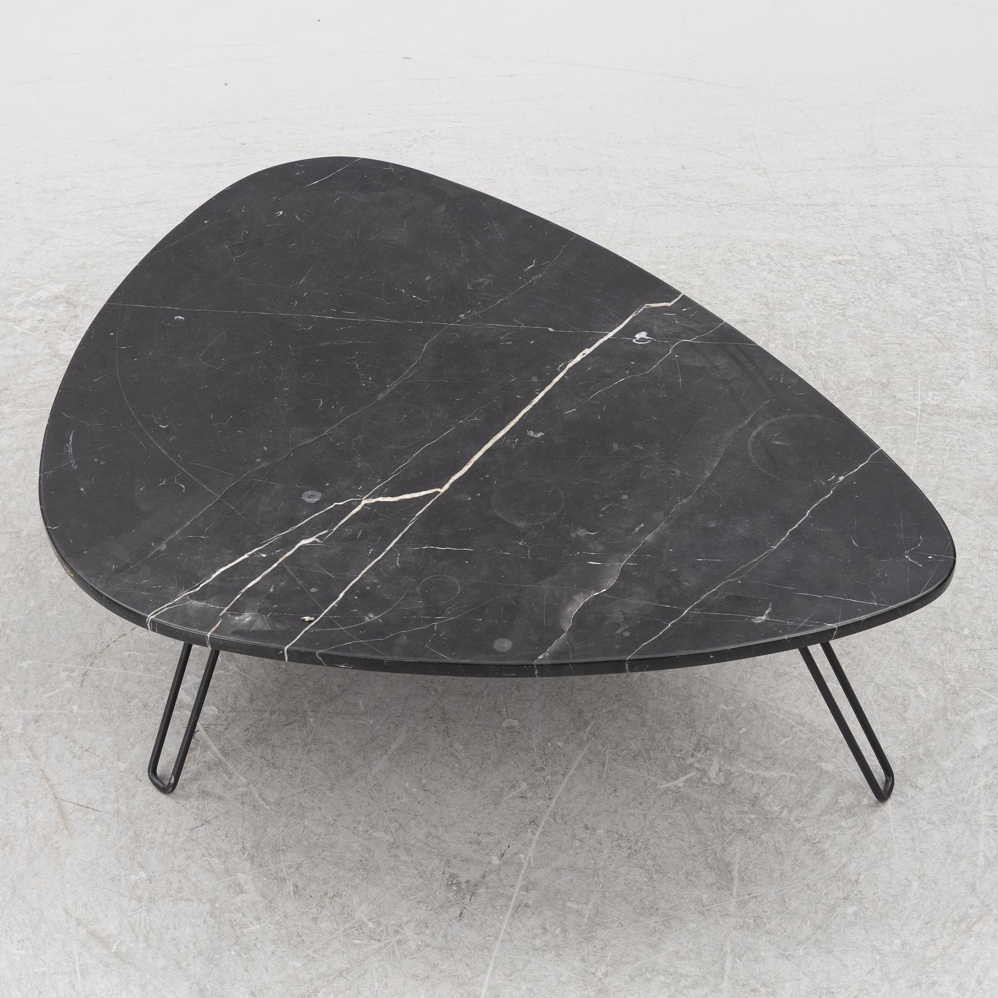 A contemporary coffee table.