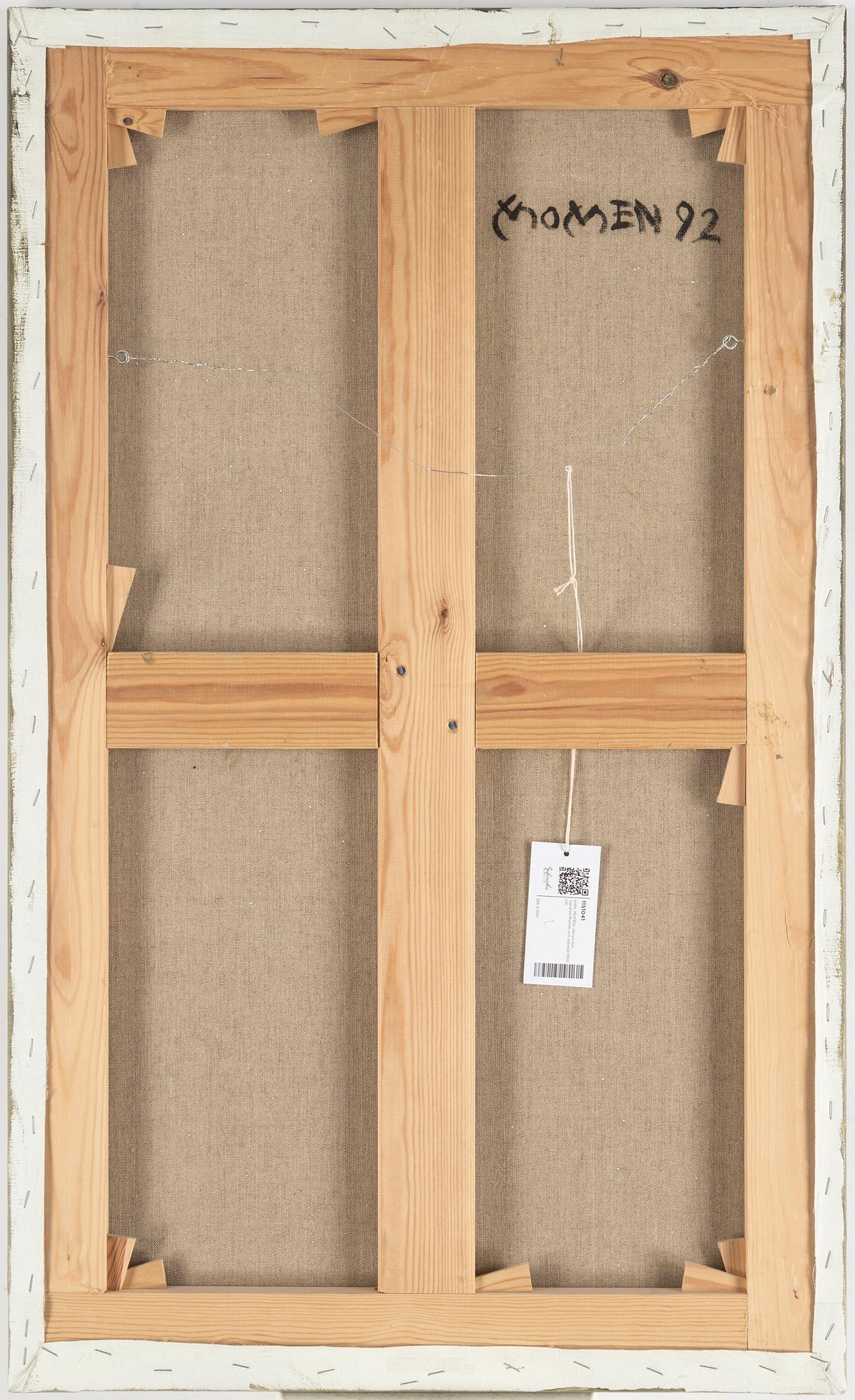 KARL MOMEN, oil on canvas, signed Momen and dated 92.