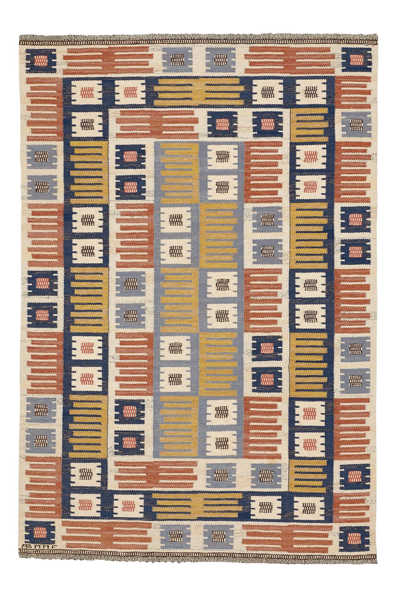 Märta Måås-Fjetterström, A CARPET, "Porslinsmattan", flat weave, ca 239,5 x 161 cm, signed AB MMF.