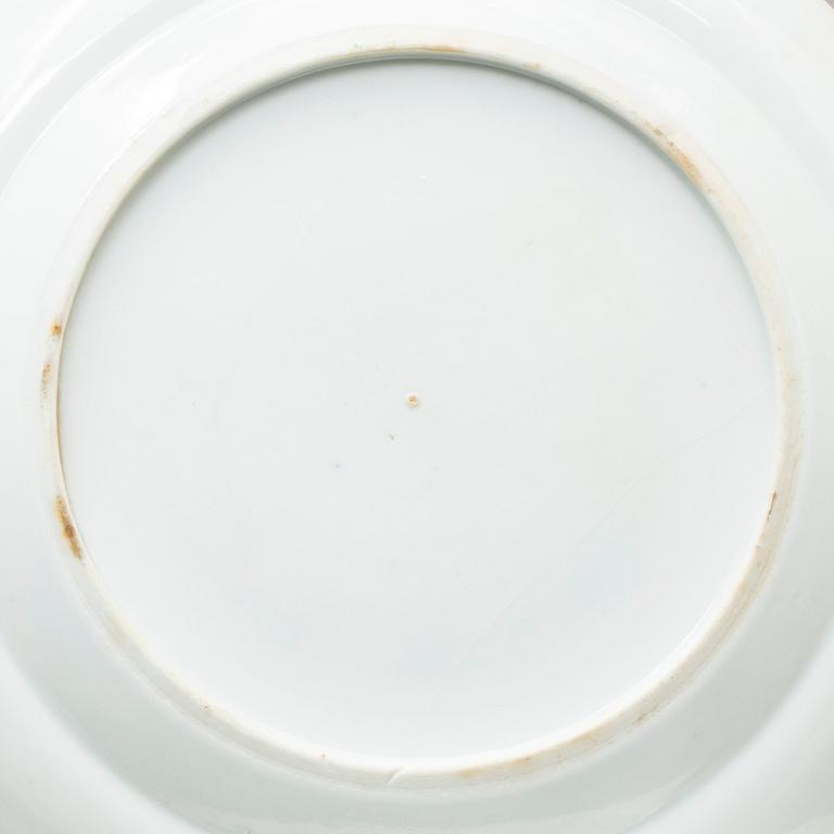 A set of four plates, Qing dynasti, Jiaqing (1796-1820).