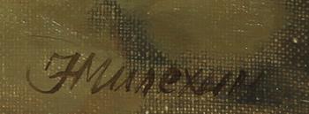 OKÄND KONSTNÄR, olja på duk, Ryssland. Sign och dat a tergo 1990.