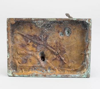 EINO HANSKI, skulptur, brons, osignerad.