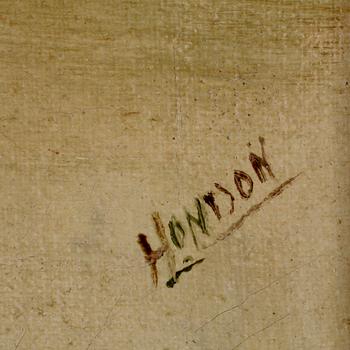 OKÄND KONSTNÄR, olja på duk, möjligen England, 1800-talets slut.