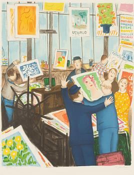 Lennart Jirlow, lithograph in colours, 1990, signed 46/280.