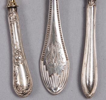 BESTICK, 8 st, silver, Tyskland. Ca 260 g.