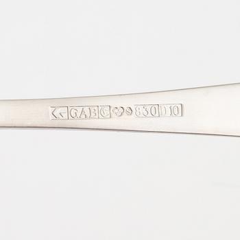 Jacob Ängman, besticksuppsättning, 36 delar,
Silver, "Rosenholm", GAB, 1960-79.