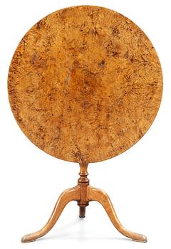 483. A Swedish tilt-top table, circa 1800.