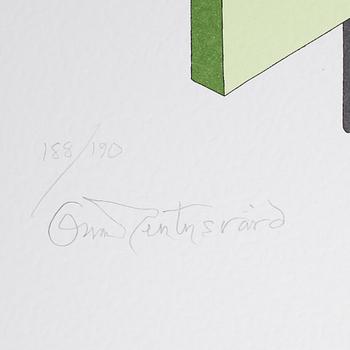 OSCAR REUTERSWÄRD, 5 st, färglitografier, signerade och numrerade 15/190, 188/190, 189/190 och 190/190.
