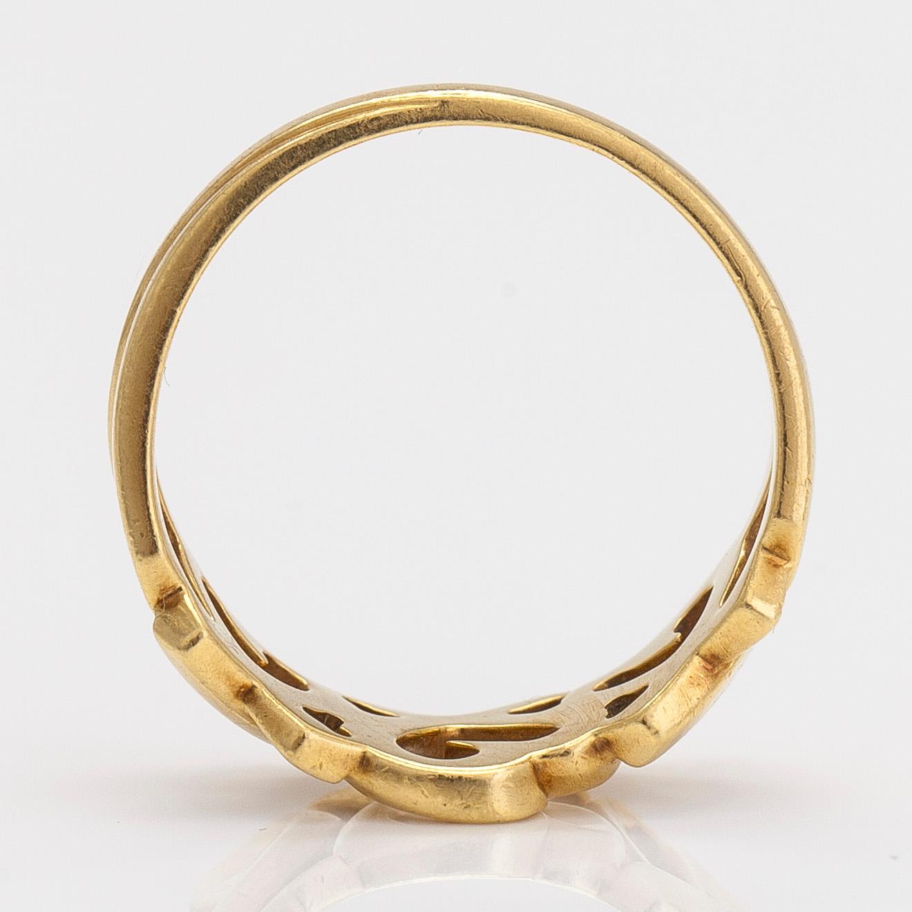Tiffany & Co, Paloma Picasso, ring, "Loving Heart", guld 18 K.