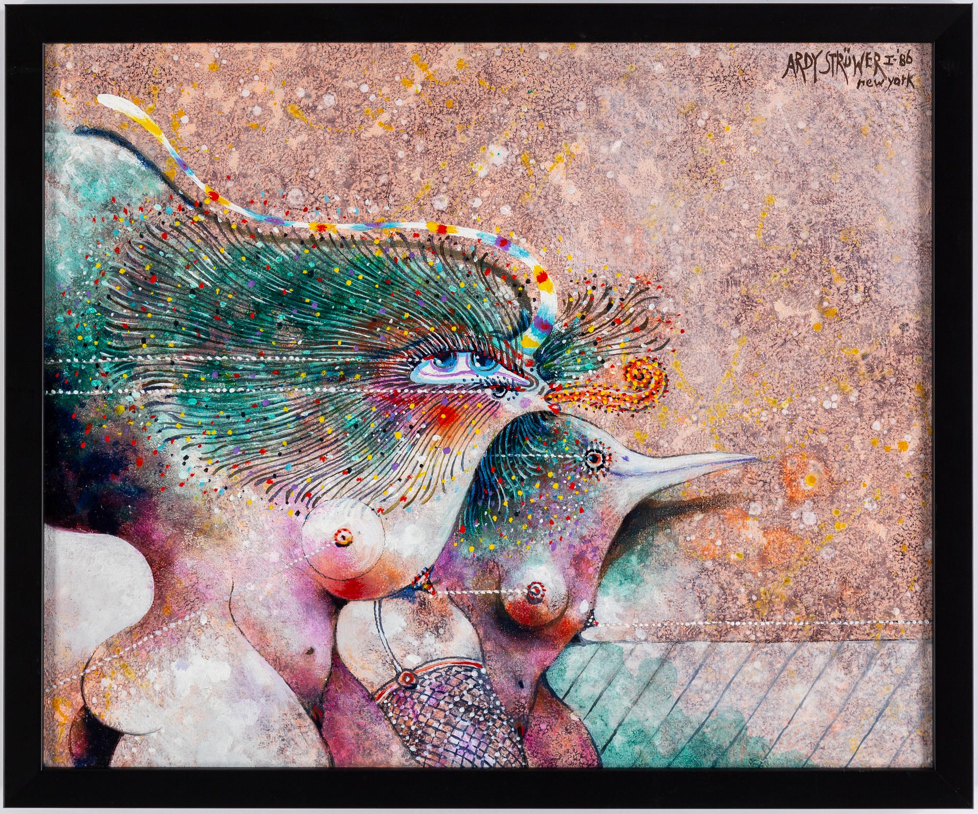 ARDY STRÜWER, olja på duk, signerad och daterad New York -86.