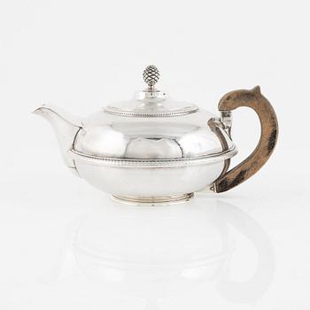 An Austrian Silver Teapot, Vienna, first half/mid-19th Century.