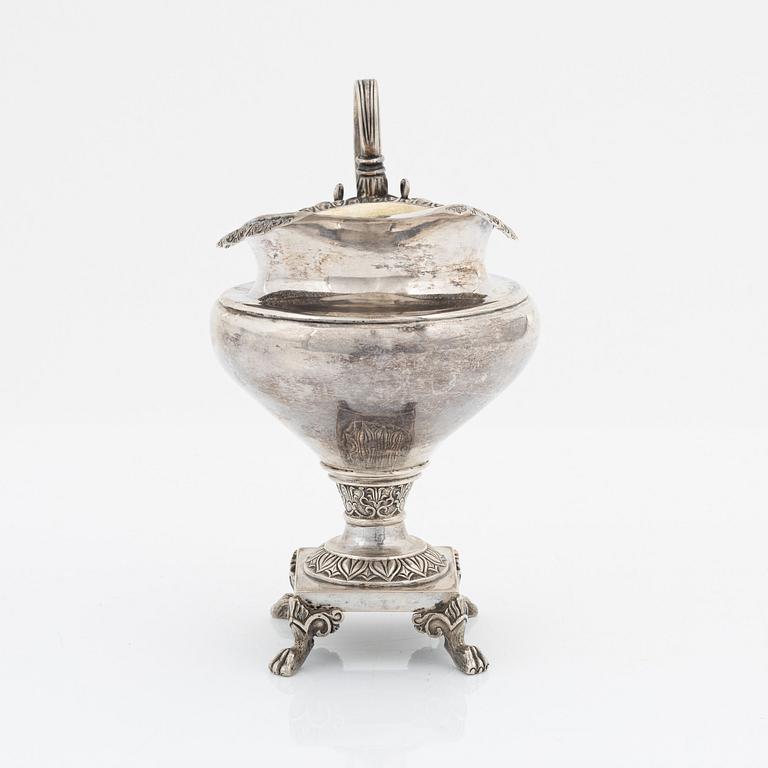 A silver creamer, Empire, Copenhagen, Denmark, 1830's.