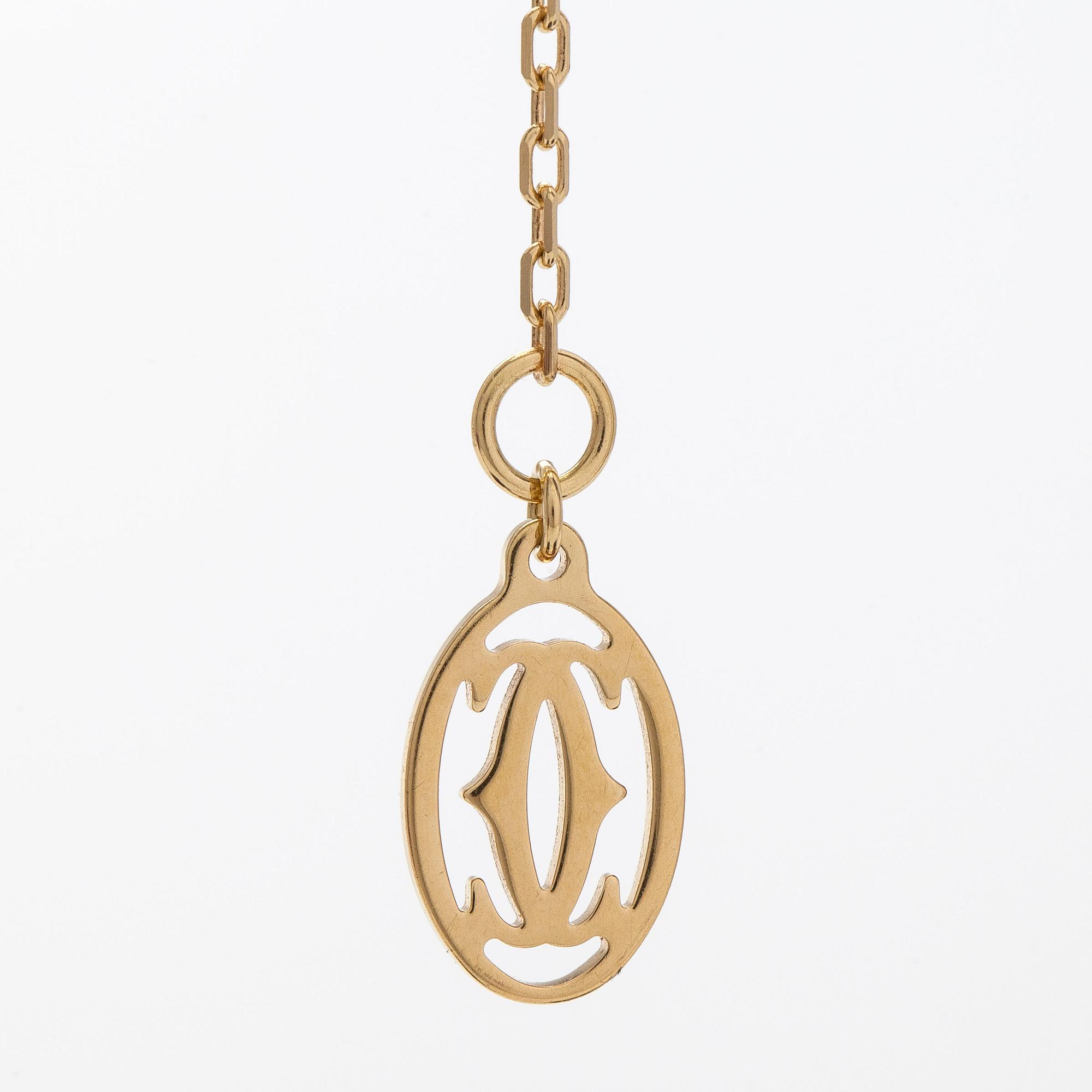 Cartier, An 18K gold 'd'Amour' necklace, with a ca 0.05 ct brilliant-cut diamond.