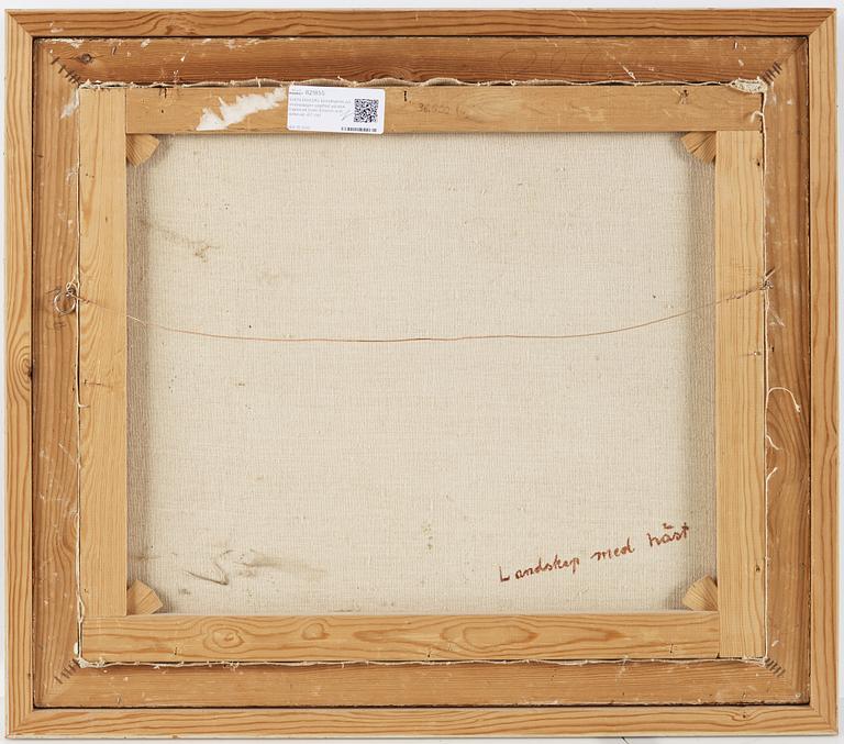 SVEN ERIXON, mixed media on greaseproof paper on canvas.