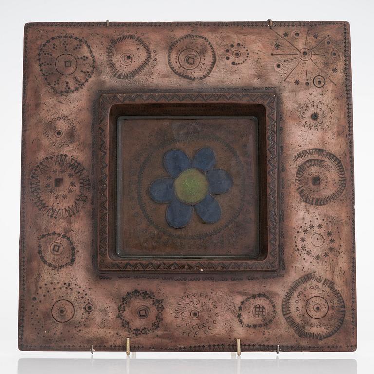 Rut Bryk, a stoneware relief signed BRYK.