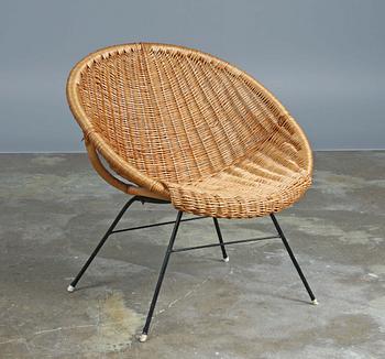 KORGFÅTÖLJ, 1900-talets andra hälft.