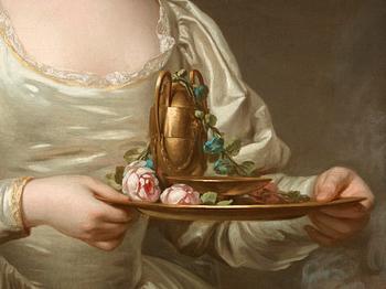 Alexander Roslin, Portrait of a lady, said to be Mlle Bourgevin de Linas, as a Vestal Virgin.