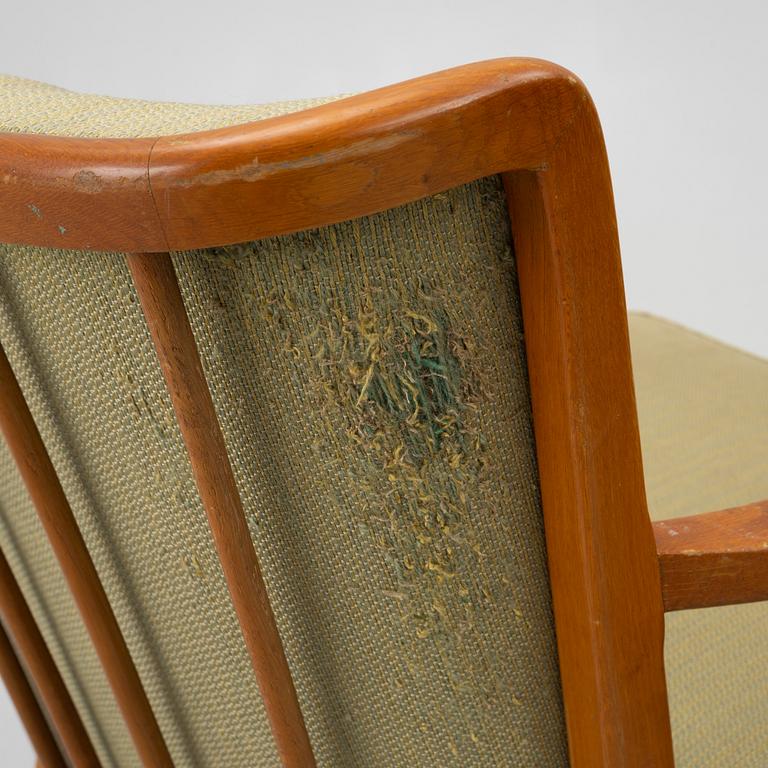 Otto Schulz, a pair of armchairs, Boet, Gothenburg, 1930's/40's.