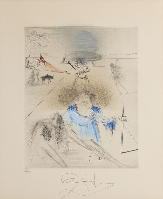 Salvador Dalí,  "Le Vieil Hippie", From Hippies.