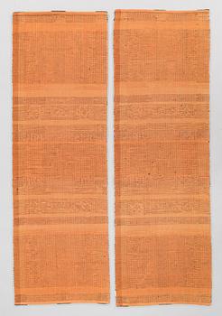 Two rugs. Circa 140 x 95 cm.