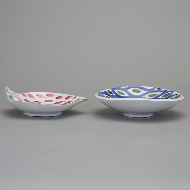 FAT, 2 st, fajans, Stig Lindberg, Gustavsberg Studio.