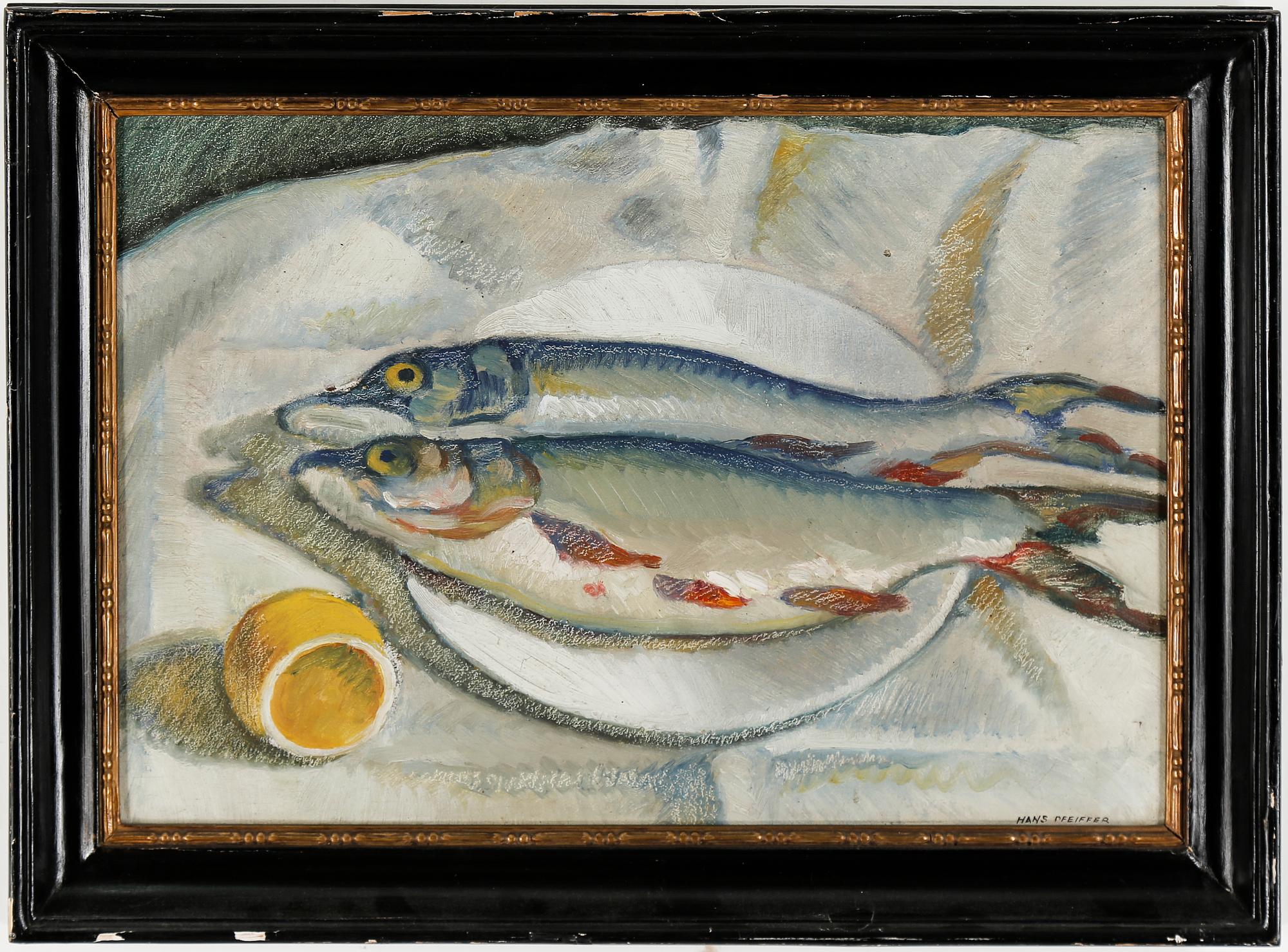 HENRI ERNST (HANS) PFEIFFER, Olja på pannå, signerad.