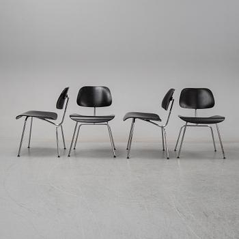 Charles and Ray Eames,  stolar, 4 st, "DCM", Plywood Group, Vitra, 1999.