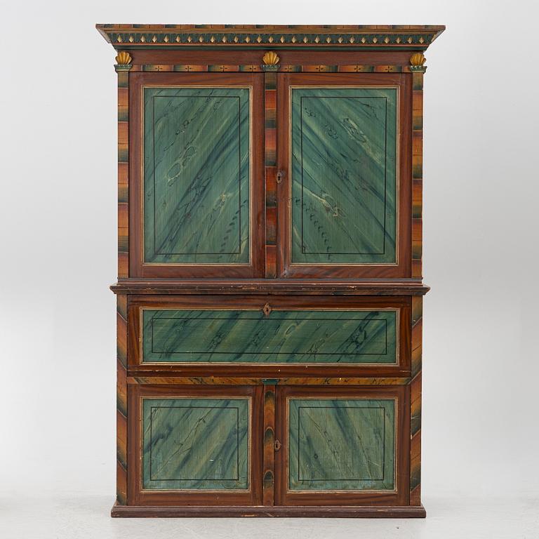 A writing cabinet, Värmland, 19th century.