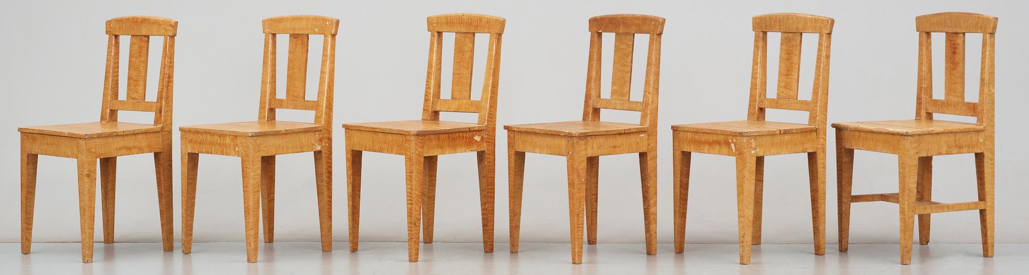 STOLAR, 6 st, allmoge, 1800/1900-tal.