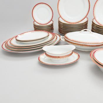 A 58-piece set of dinnerware, Victoria China, Czechoslovakia, mark of 1918-39.