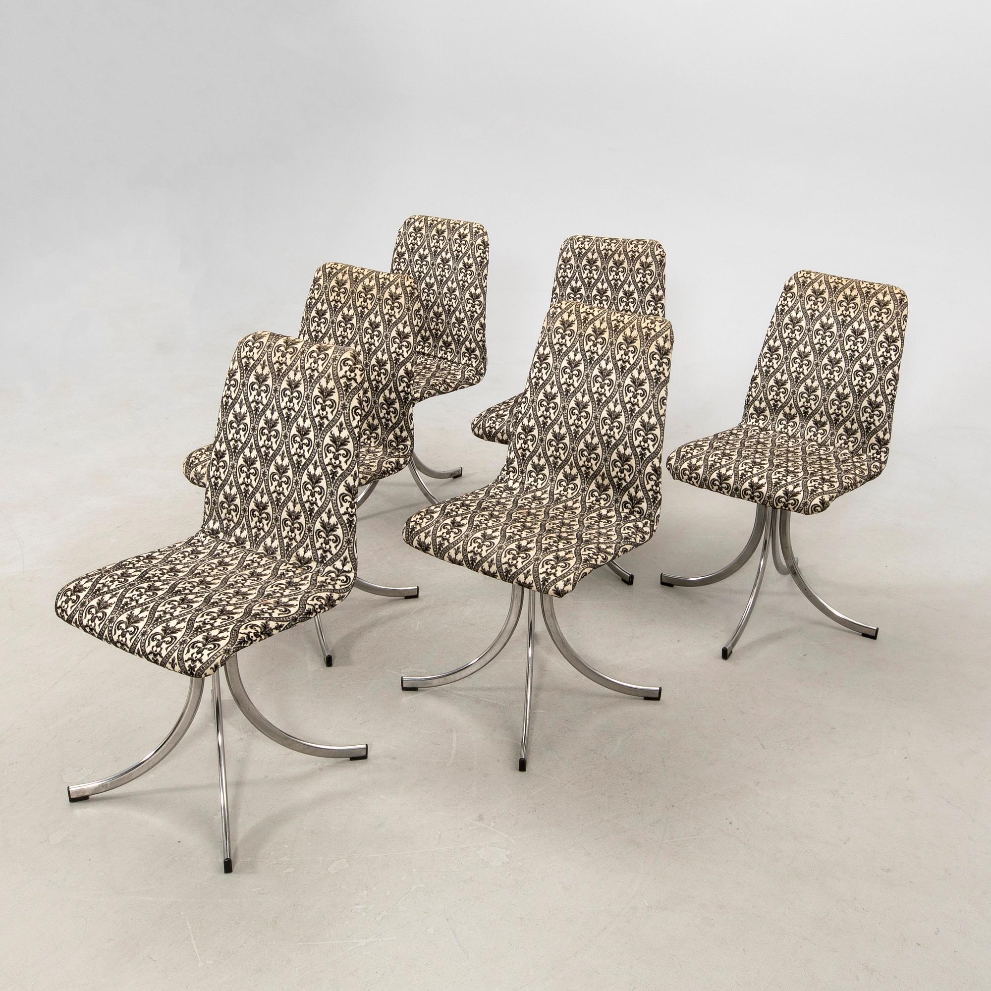 Chairs, 6 pieces, late 20th century.