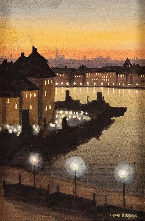 Oskar Bergman, View over Stockholm.