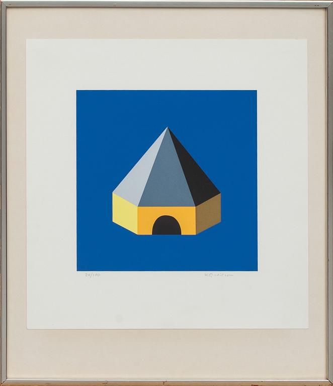 KG NILSON, färgserigrafi, signerad och numrerad 20/100.