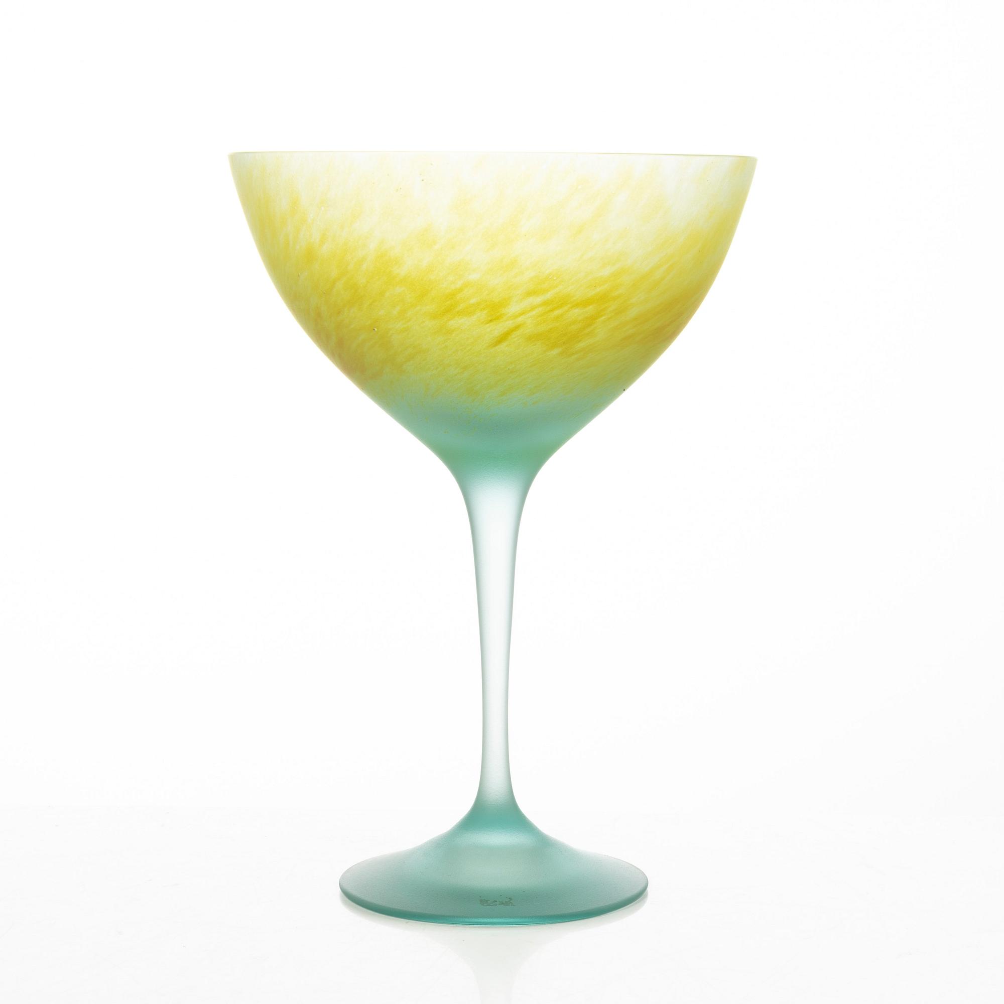 Oiva Toikka, pokaler, 3 st, glas, "Paletti", Nuutajärvi, Finland.