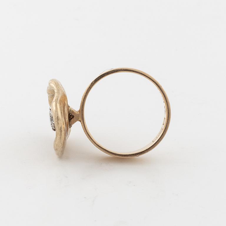 RING, med briljantslipad diamant ca 0.20 ct Schalin, Östersund, 1982.