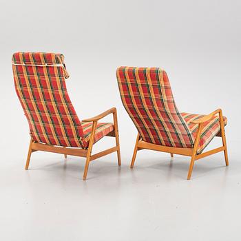 Alf Svensson, fåtöljer, ett par, "Studio", Bra Bohag, Ljunge Industri, 1950/60-tal.