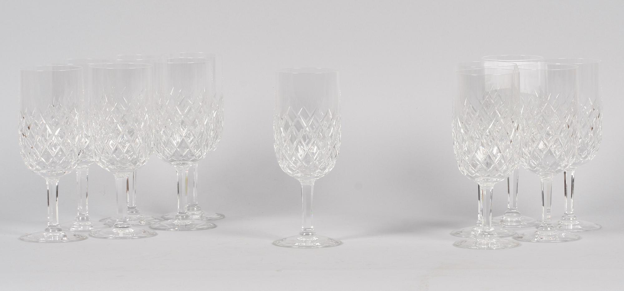 GLASSERVIS, 48 delar. Orrefors.