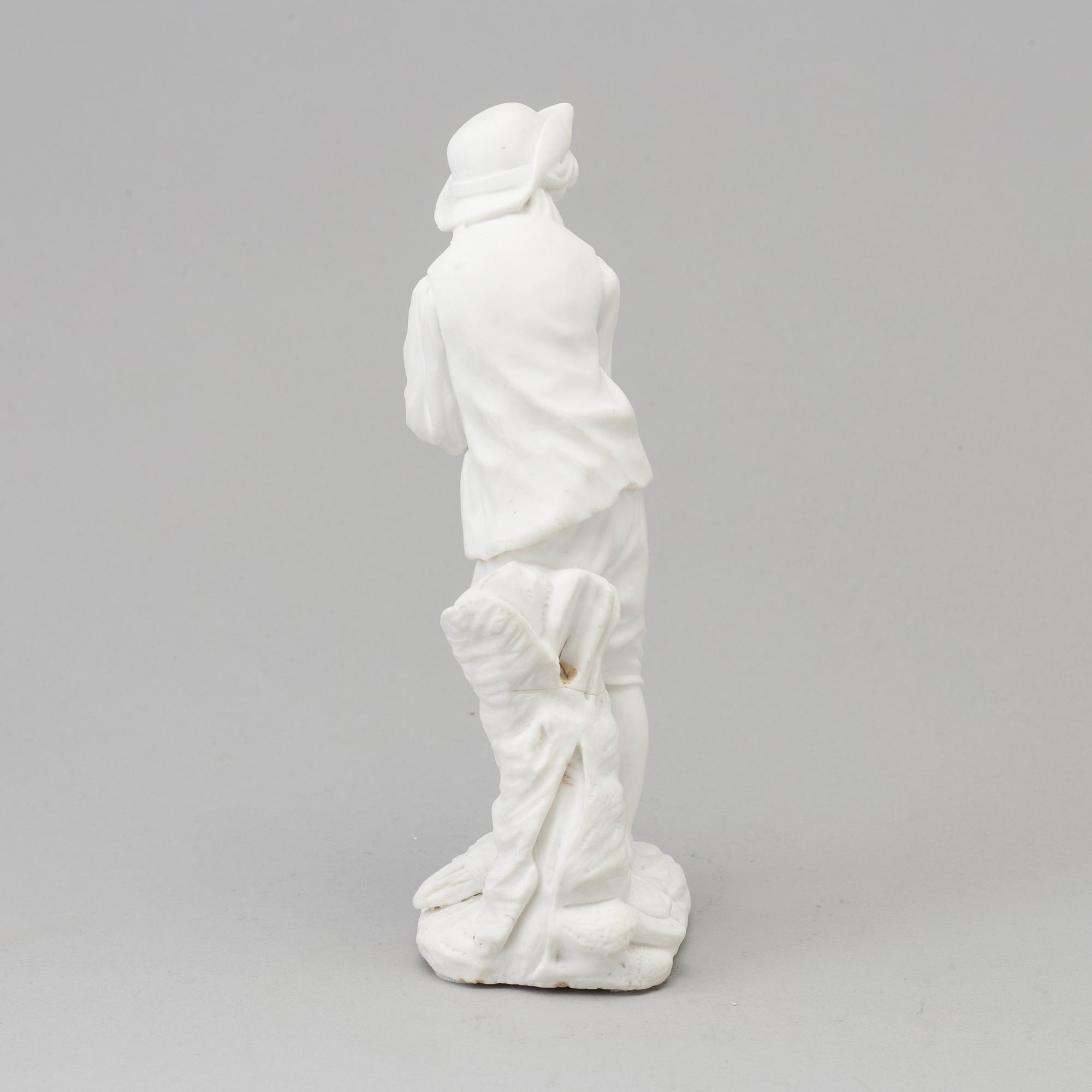 SKULPTUR, biskvi, efter Niderviller, omkring 1900-tal.