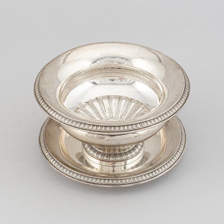 A silver sauce bowl, GAB, Stockholm, 1884.